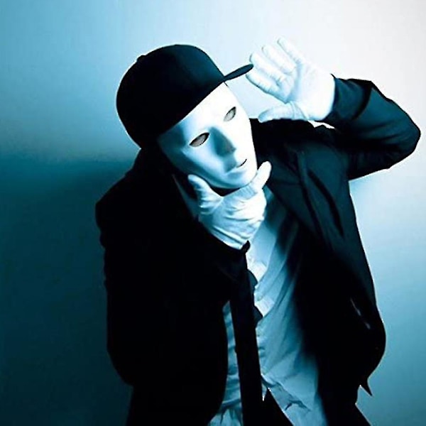 10 kappaletta Halloween-naamiota muovista askarteluun ja maalaamiseen Style 1