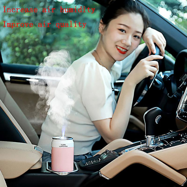 kan luftfrisker for bil trådløs luftfukter diffuser Oppladbar mini bærbar bil moisture verktøy Bil interiør tilbehør| | Pink