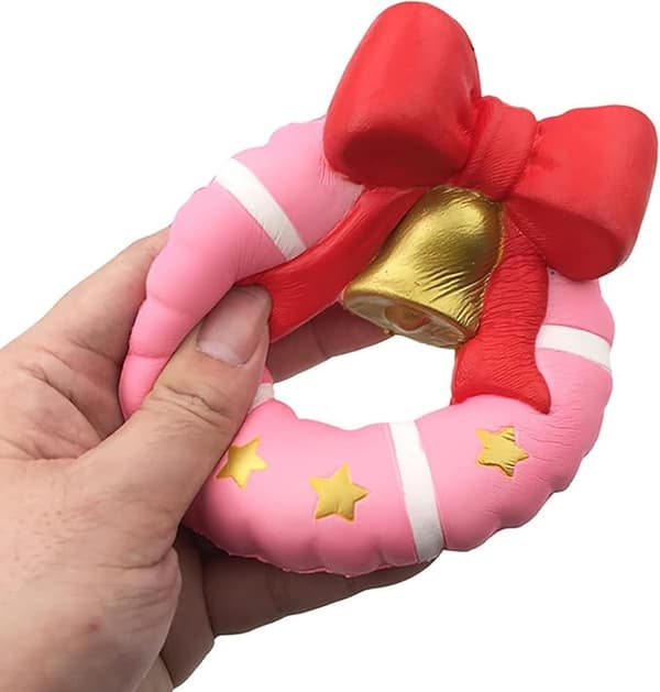 Jul Långsamma Julklockor Stressavlastningsleksaker Barnpresent Rot (Rosa, En Storlek)