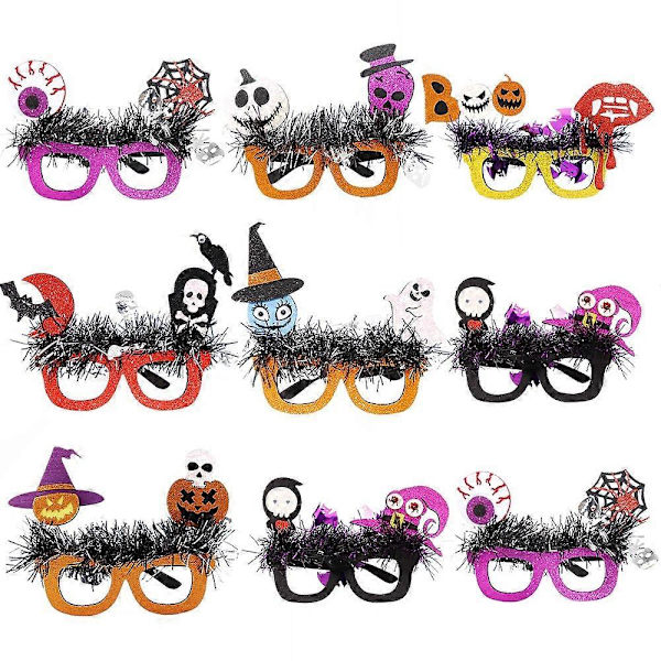 Halloween Ögonmask Non-Woven+Plast Pumpa Häxa Dödskalle Maskeradfest Vuxna Barn Ögonmas Multicolor Skull and Witch Hat
