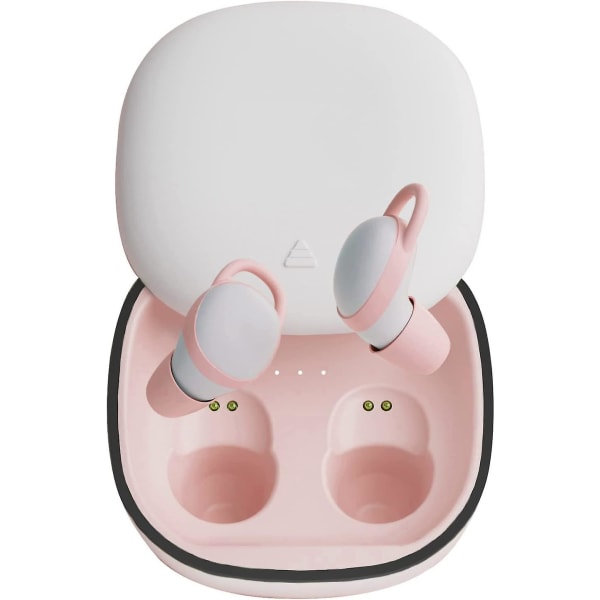 Osynliga sömnhörlurar Minsta Lättaste Liten brusreducerande öronproppar för att sova Tyst bekväm Mini Sleepbuds Trådlös Bluetooth 5.2 Hidden Headp pink