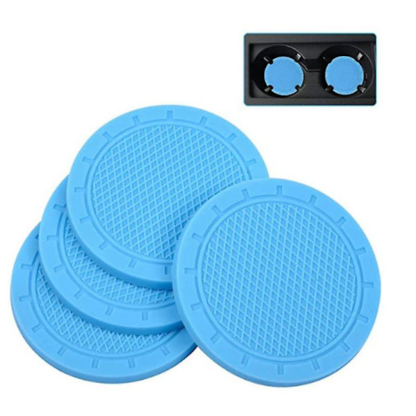 Uusi automukinpidike Pvc-autoalustanko Universal Automaattinen Liukumaton Cupin sisäosa Coaster Autotarvikkeet Autotuotteet Sisustusosat|juomatelineet| Dark blue