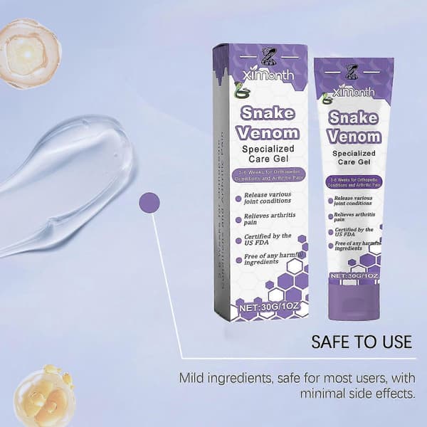 Ormgift Smärt- och Benläkande Kräm, Ormgift Ledterapi Smärtlindrande Gel, Ormgift Smärtkräm, Lindra Ledvärk