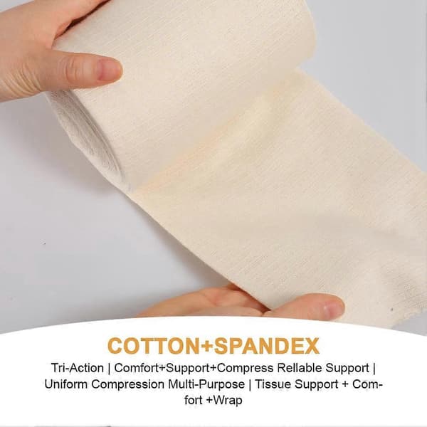 Tubular Bandage Elastisk Kompression til Ben Knæ Sårpleje Åndbar Bomuldsstrømpe Rørærme 10cmx5m