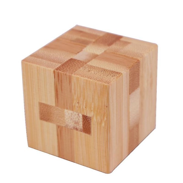 3d træpuslespil Iq Challenge Brain Teaser Lock Logik Intellektuel Pædagogisk Legetøj Puslespil Fjernelse Samling terning Cube