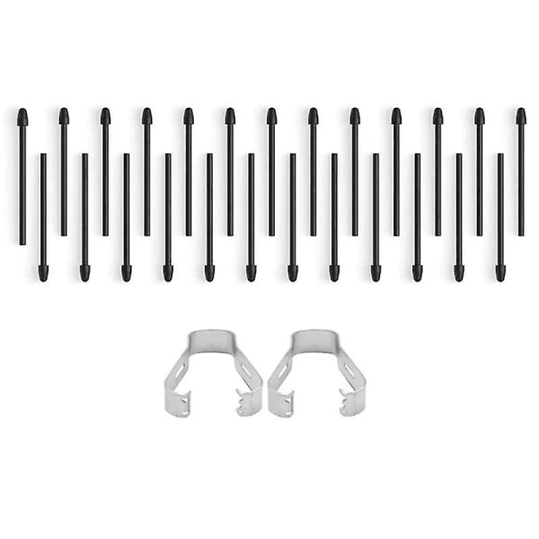 25 stk Marker Pen Tips/Nibs for Remarkable 2, Maker Pen Refill Replacement Stylus Nib Tilbehør for Remarkable 2 Black