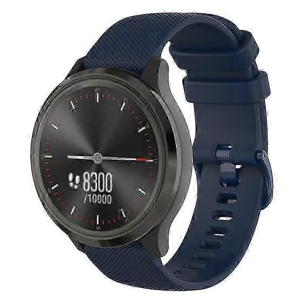 18 mm gitter silikonebånd til GarminActive S OceanBlue