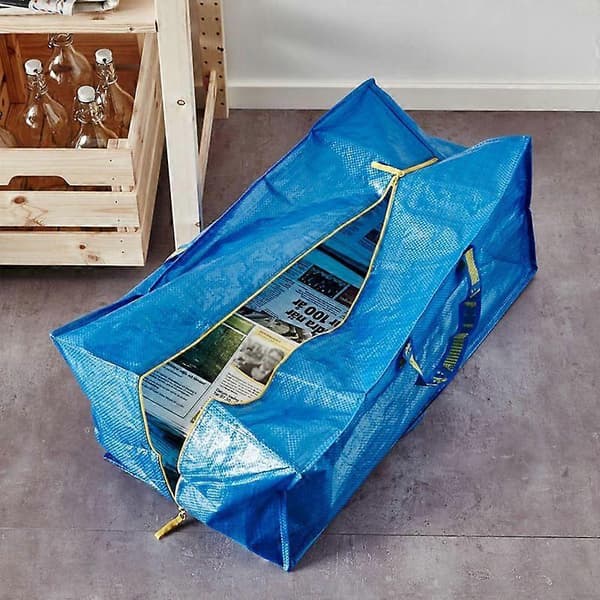 Set med 5 stora Frakta Blå väskor Maximal kapacitet 25 kg