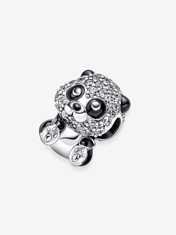 Pandora - Glittrande söt panda-berlock - Sterlingsilver iphone