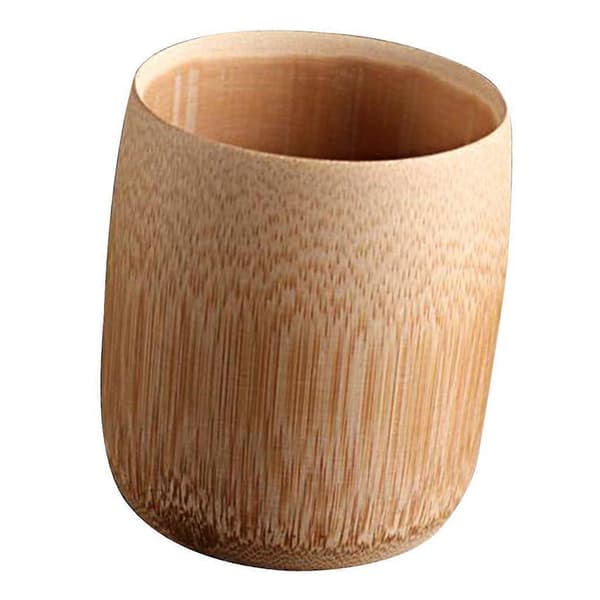 Naturlig Bambu Juice Mugg och Kopp Drickskoppar för Sake kaffe och te, 12 Designer att Välja E