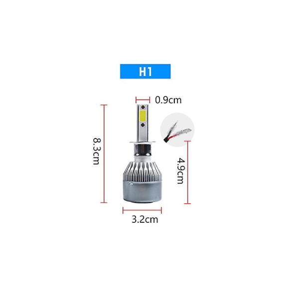 2kpl 36w H4 H7 H11 Aviation Alumiini Auton Led-ajovalot Vedenpitävät Ip68 Kaukovalot Lähivalot Auton ulkosisustustarvikkeet| | H1