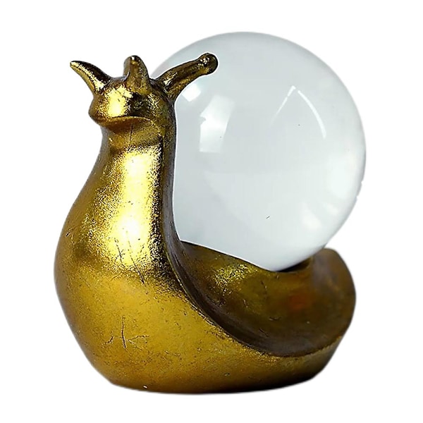 Glowing Snail Resin Ornaments Sculpture For Home Office Desktop Decoration