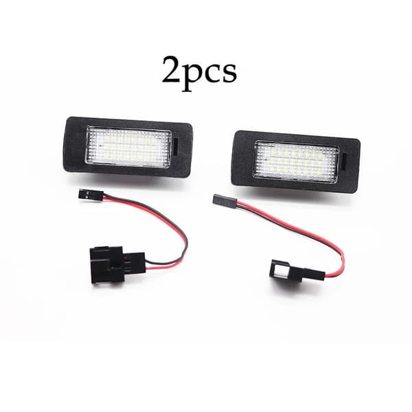 2x Canbus LED Nummerpladelys Lampe Til Audi A1 A4 B8 4D 5D A5 S5 2D 5D A6 S6 Til VW Golf Passat Led Nummerpladelys-XF3-