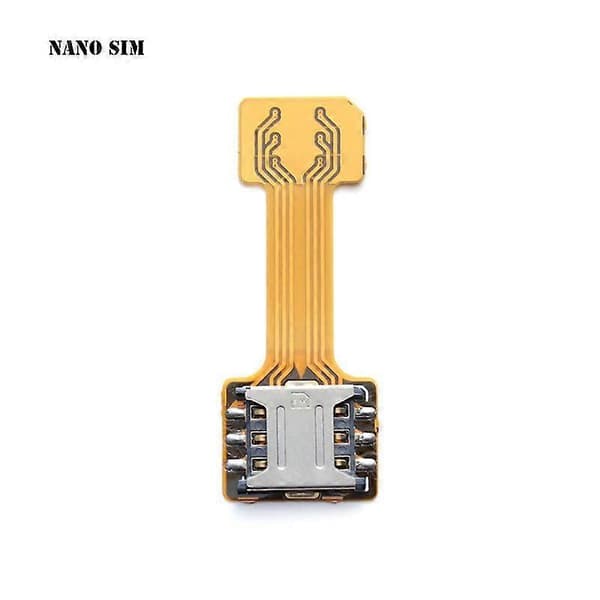 TF Hybrid Sim Slot Dual SIM-kortadapter Micro SD-forlænger til Android-telefon Nano Sim