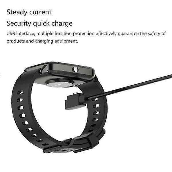 Smartklokke magnetisk ladekabel USB-lader 2-pinners for Willful IP68/Willful 2 pieces