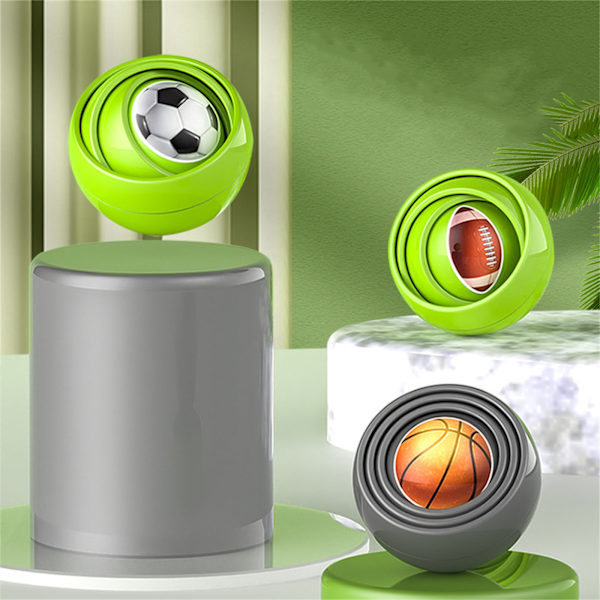 Finger ABS 3D Infinite Flip Ball Stress relief Dekompressionsleksaker för barn Vuxna Roliga presenter Festfavoriter C One Size