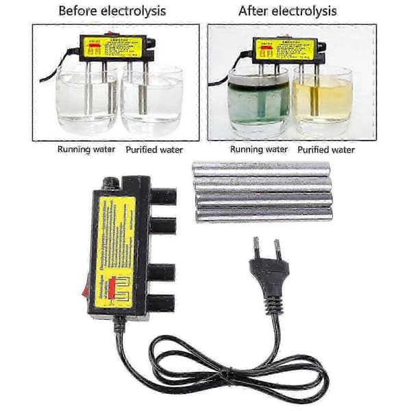 Elektrolysator Rask Vannkvalitetstesting Elektrolyse Jernstenger TDS Tester EU Plugg