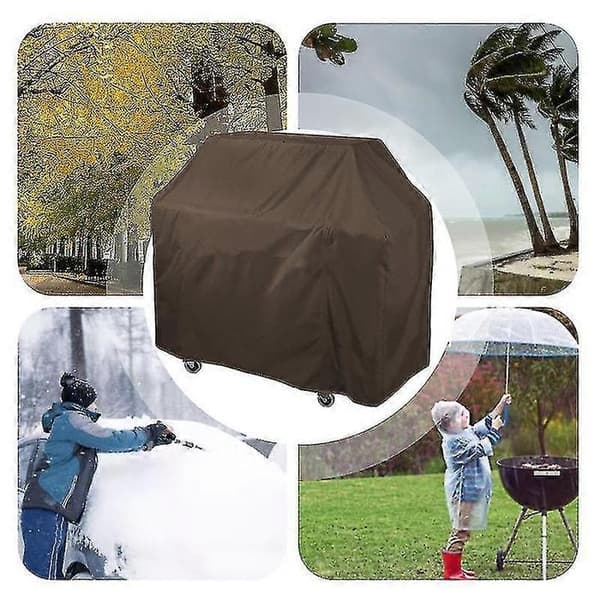 3 Kokoa Vedenpitävä BBQ-grillin suojus Aespa Gray 147*61*122cm