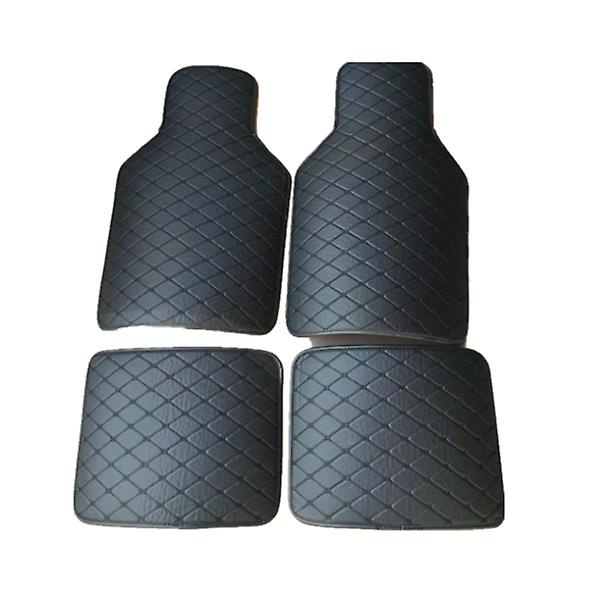 4 stk Universal bilgulvmåtter Tæppemåtte Vandtæt anti-snavs gulvmåtter til Great Wall M1 M2 M4 Hover H3 X200 Hover H6 - Gulvmåtter black