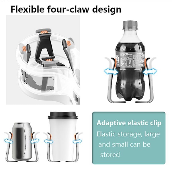 Bil Drikke Holder Dobbelt Hull Drikke Holder Bil Drikke Flaske Koppholder Vann Flaske Mount Stand Kaffe Drikke Biltilbehør|drikke Holdere| Black