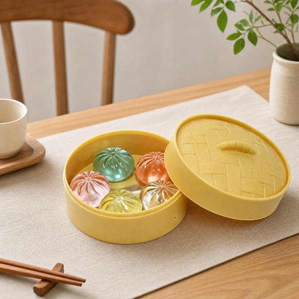 5 kpl minihöyrypullon puristuslelua, pehmeä setti