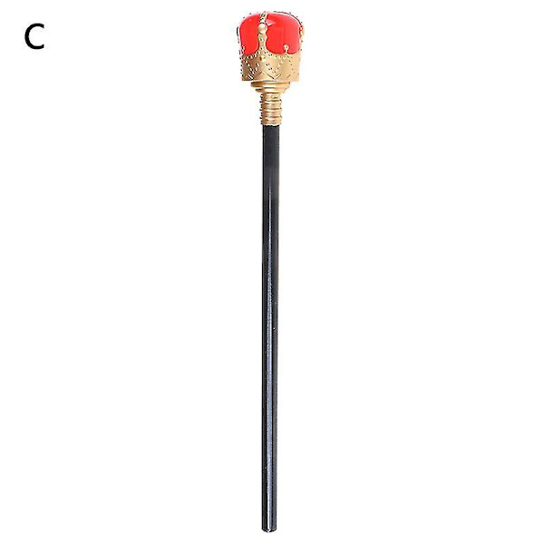 Royal King Queen Scepter Halloween tema rekvisitter Fødselsdagsfest dekoration Supplies