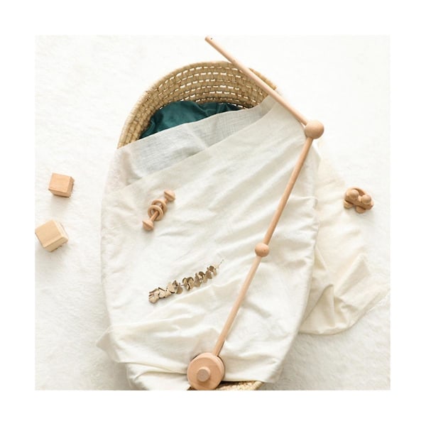Baby sänkyyn matkavarsi - puinen siirrettävä käsivarsi pinnasängylle Mobile ripustin pinnasängylle Baby lastenhuoneen sisustus