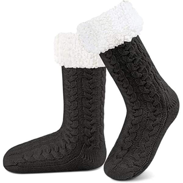 Lämpimät tossut lämpimät jalat sisätossut 1 kpl Black