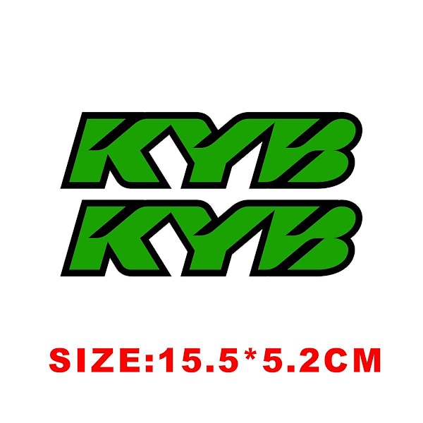 Reflekterande Motocross Motorcykeldekal Gaffel Kyb Wp Suspension Showa Dekaler För Yamaha Honda Suzuki Ktm Kawasaki Benelli - Dekaler &amp; Klistermärken KYB GREEN