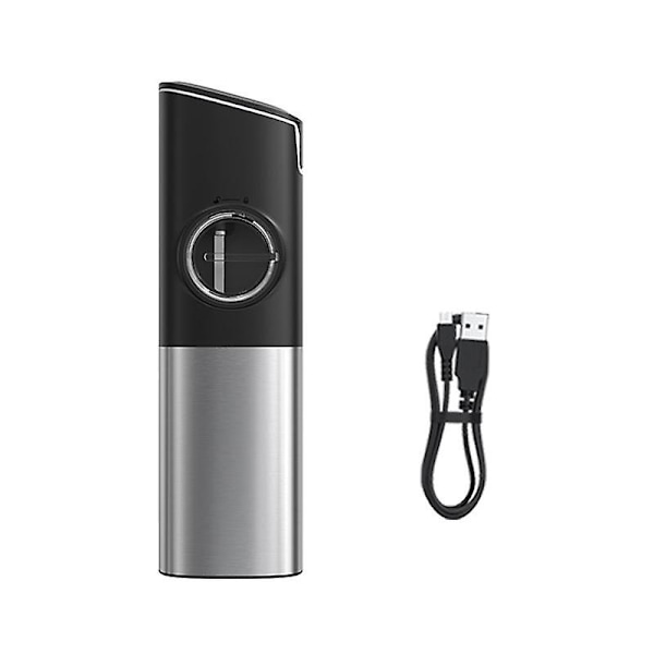 1 kpl sähköinen suola- ja mylly, ladattava USB Gravity pippurimylly