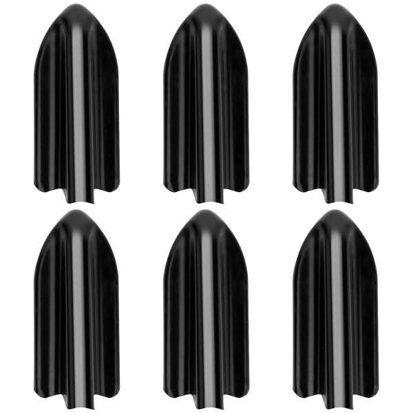 6stk Black Car-style Pp Takfinner Spoiler Wing Kit Vortex Generator