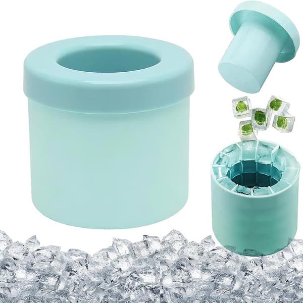 Silikonform för isbitar, isbitsmaskin, isbricka med lock, för cocktails och alla drycker
