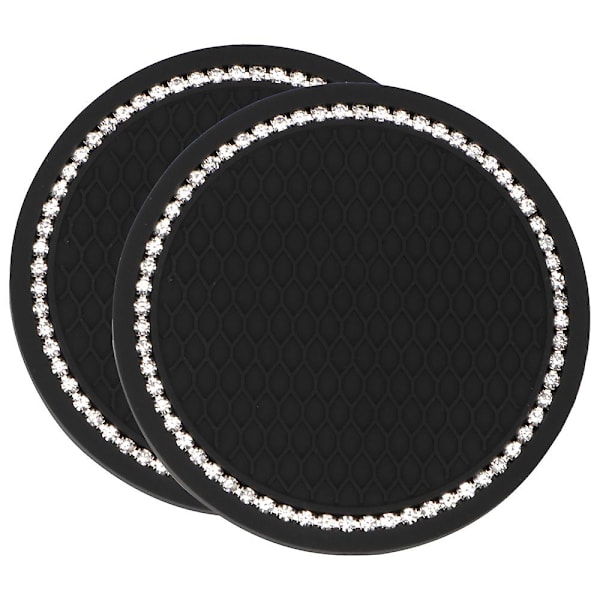 Bilmonterat glasställ Tekoppställ Fäste Glasögon Telefon Organizer Bil Mugghållare Bilstyling Dubbel dricksflaskhållare - Dryckeshållare Cup Coaster Black