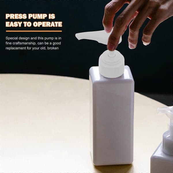 Pumpdispenser Vita Plastiska Lotionpumpar för Ersättning 2st