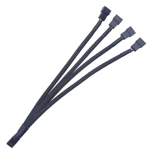 10 st 1 till 4 datorfläktkabel 4pin Pwm Temperaturkontroll Kylfläktkabel Datoradapter Hytt