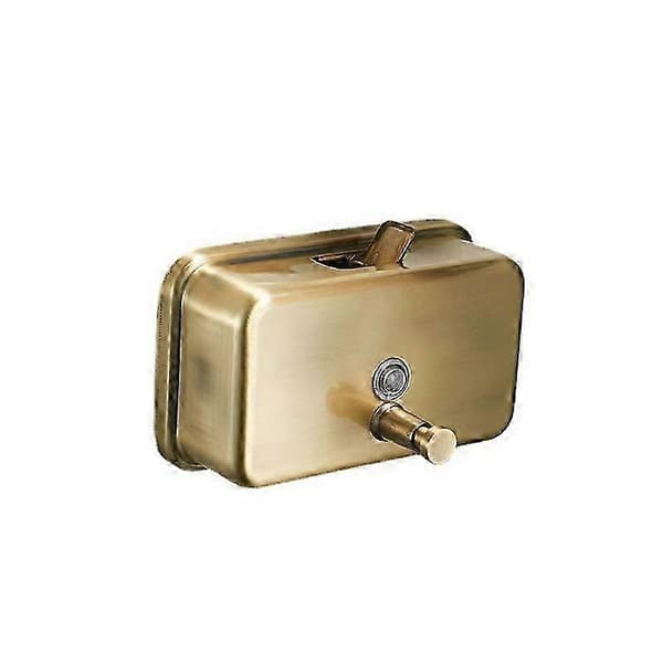 1200 ml Tvåldispenser Väggmonterad Handtvåldispenser i Rostfritt Stål Gold