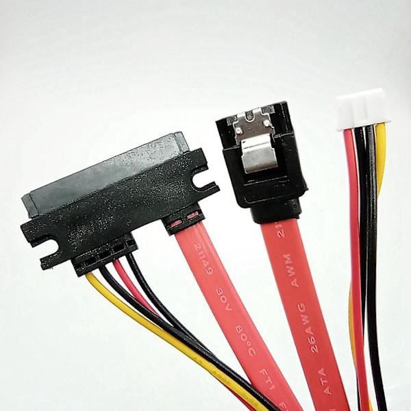 Hårddisk Data Power Integrerad kabel Liten 4Pin Hon & SATA 3.0 Hane till SATA 22Pin(7+15P