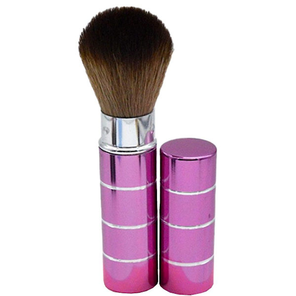 Kannettava sisäänvedettävä kahva meikkiposkipunasivellin Kabuki Brush Pehmeä kasvojen mineraalimeikkivoide poskipunasivellin Kosmetiikka Matkailu