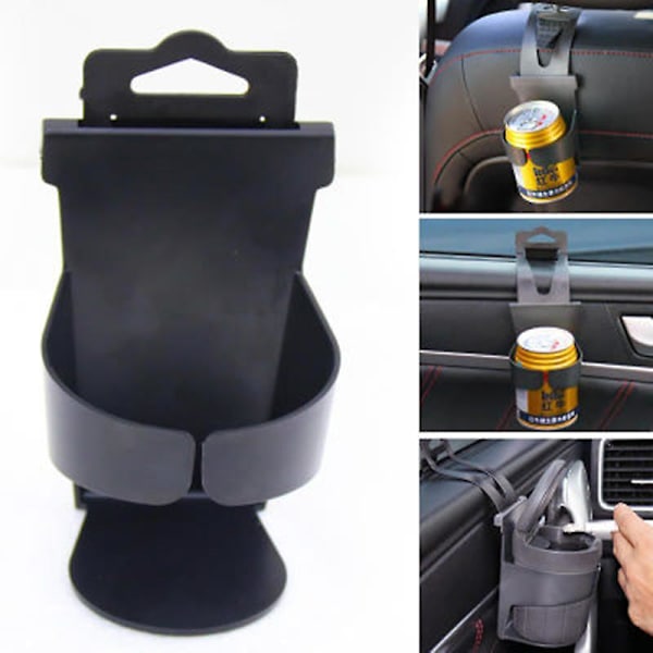 1 st Bil Lastbil Universal Svart Dryck kopp Mugghållare Auto Dörrfäste Dryck Flaskhållare Bil Styling Tillbehör|drycker Hållare|