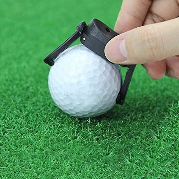 6 st Golfboll Pick Up Retriever , hopfällbar Golfboll Pick Up Claw Sucker Sätt på puttergrepp black