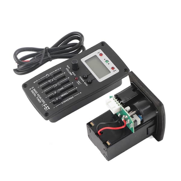 F?5T 5-bands EQ Equalizer Pickup Tuner för Akustisk Gitarr Musikinstrument Tillbehörssats