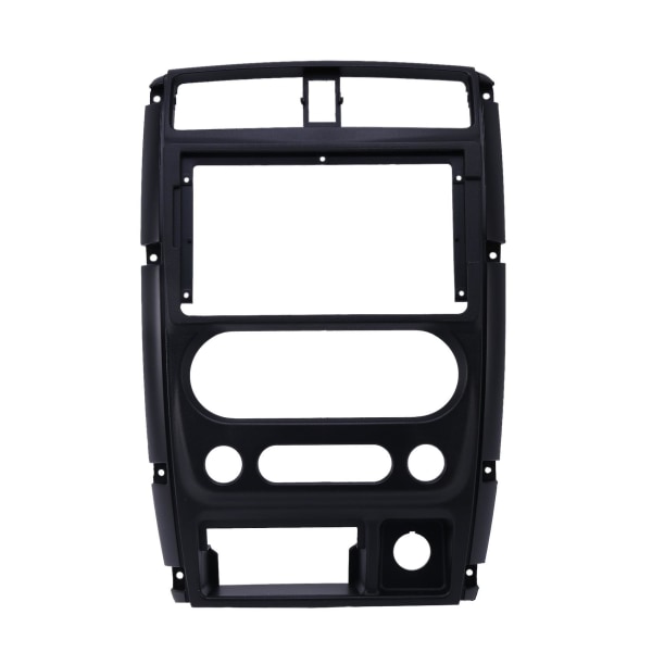 2Din bil DVD-ramme lydtilpasningsadapter Dash Trim Kit Fascia Panel 9 tommer for Jimny 2007-2016 black