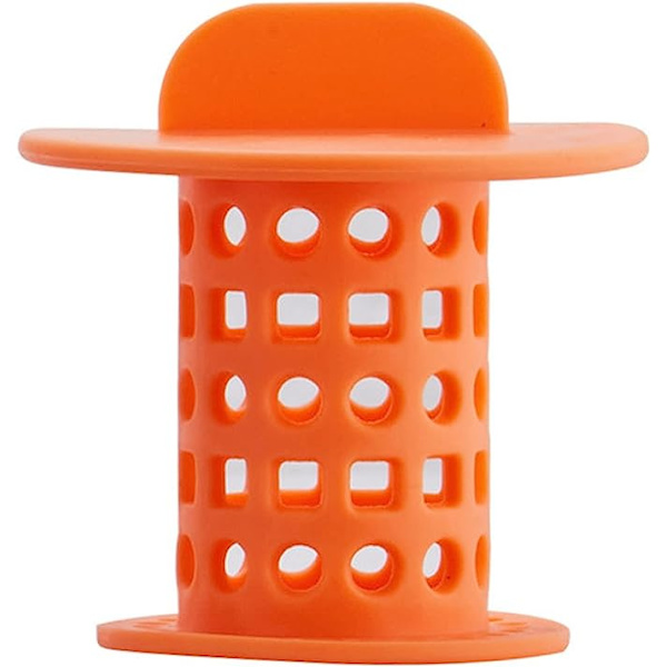 Cylindrisk svamphuvudplugg Badrumsplugg Diskbänksfilter Universal Cover Anti-täppning Vatten Golvavlopp (Färg: Orange)
