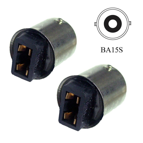 2stk T10 W5w 168 194 til 1156 Ba15s LED-lyslampe Pære Base Converter Adapter Transformer Socket
