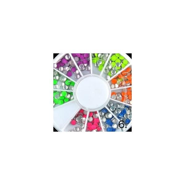 Rhinestone hjul MultiC MultiColor 3. Rhinestone silver 1,5mm