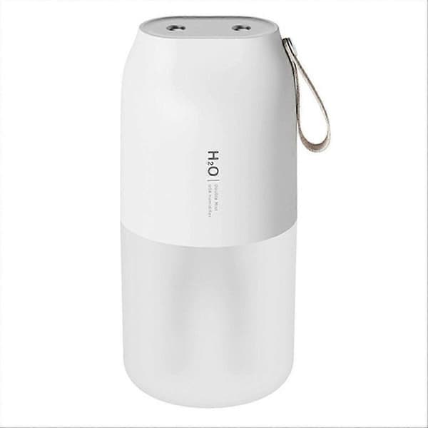 Trådløs luftfukterdiffuser oppladbar dobbel dyse eterisk oljediffuser tåkeprodusent fukter White