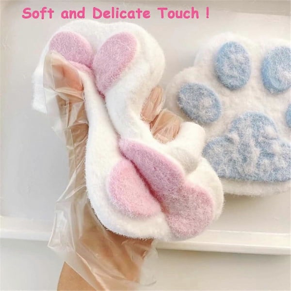 Handgjorda Taba Squishy Stor Katt Tass Silikon Klämleksaker för Stresslindring, Katt Tass Jätte Tass Squishy Sensoriska Leksaker för Ångest & Avkoppling Pink