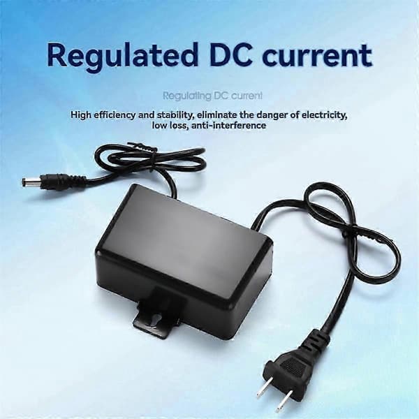 Ulkona vedenpitävä 12V 2A AC-adapteri EU-pistokkeella