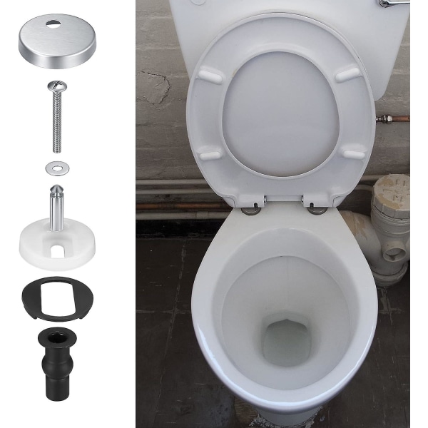 2 delar gångjärnsfästen för toalettsitsen, gångjärn med snabbkoppling, gångjärnsfästen för toalettsitsen