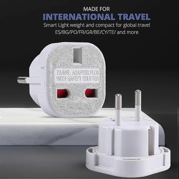5-pack reseadapter | till europeisk stickkontaktadapter (Euro typ C, E, F)